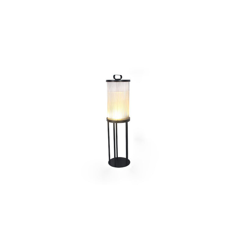 Modern Simplicity Cylinder Glass Stainless Steel 1-Light Landscape Light For Outdoor Patio Cuvalon