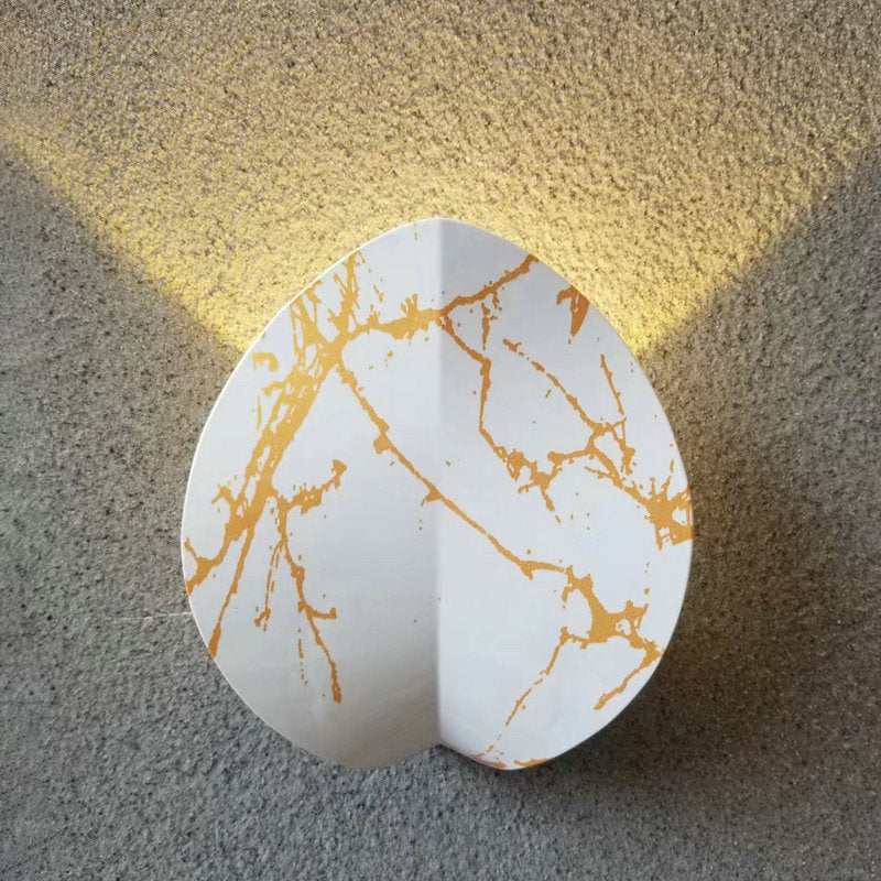 Contemporary Nordic Waterproof Aluminum Multishape Four-Leaf Clover Elliptical LED Wall Sconce Lamp For Outdoor Patio Cuvalon