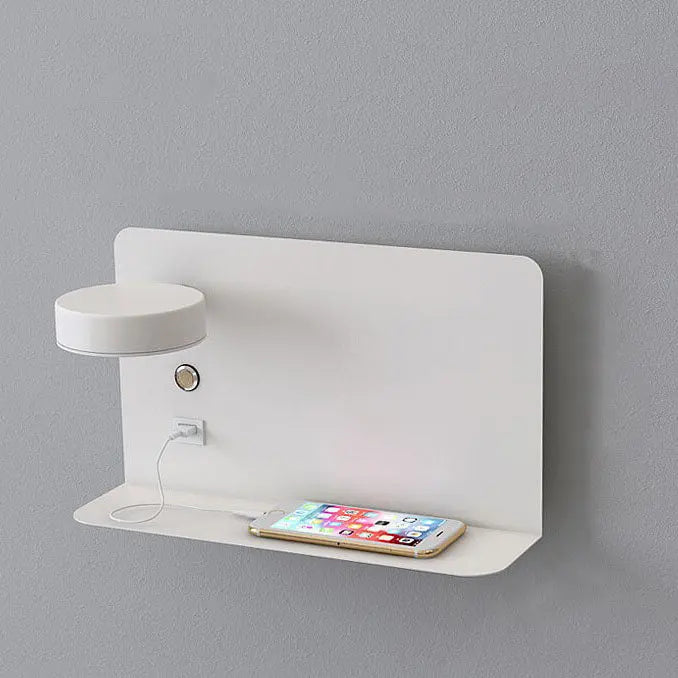Modern Iron Square LED USB Rechargeable Wall Sconce Lamp Cuvalon