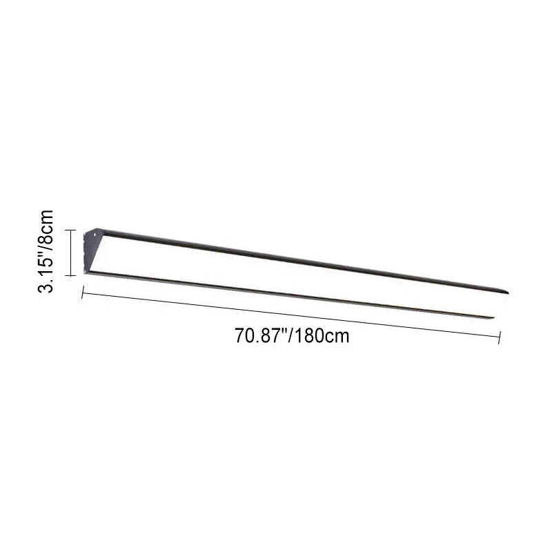 Modern Outdoor Long Bar Aluminum Acrylic Waterproof LED Wall Sconce Lamp Cuvalon