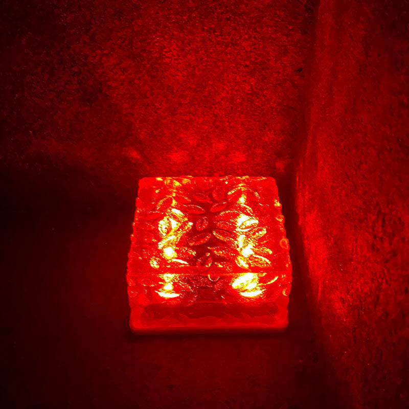 Modern Simplicity Solar ABS Plastic Ice Brick LED Outdoor Landscape Light For Outdoor Patio Cuvalon