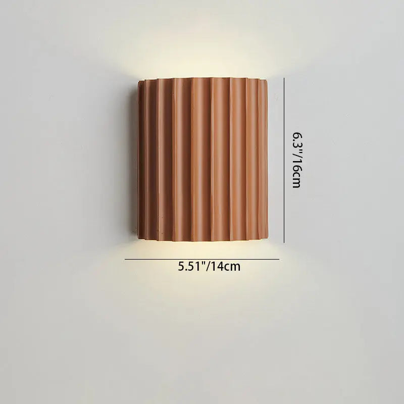 Contemporary Nordic Resin Tiles 2-Light Wall Sconce Lamp For Bedroom Cuvalon