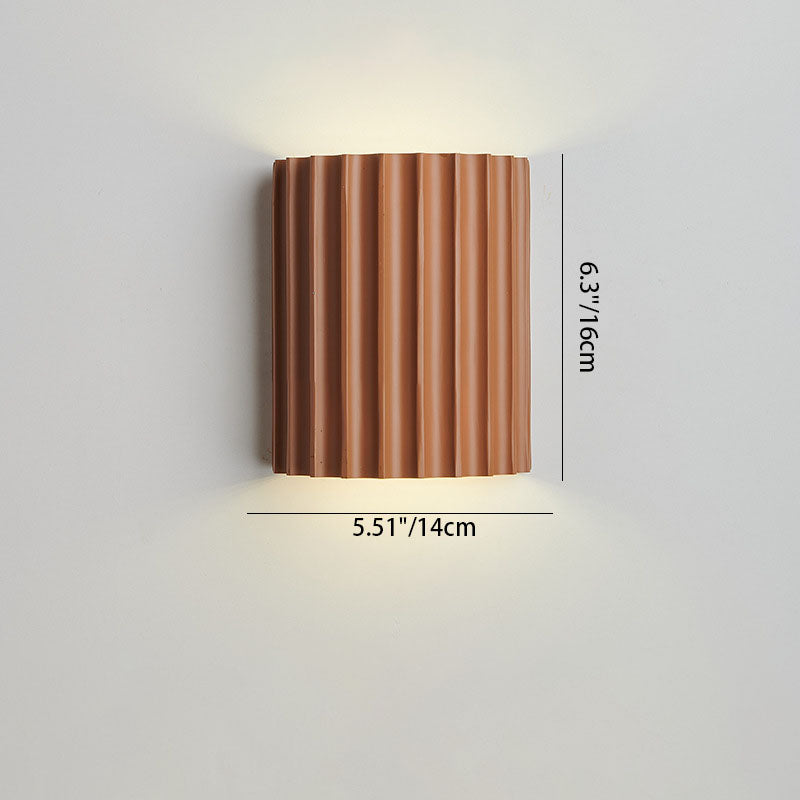 Contemporary Nordic Resin Tiles 2-Light Wall Sconce Lamp For Bedroom Cuvalon