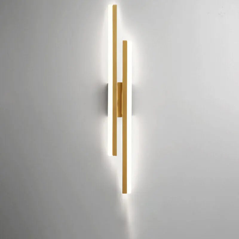 Modern Minimalist Lines Iron Acrylic LED Wall Sconce Lamp Cuvalon