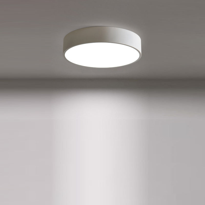 Modern Minimalist Round Iron Acrylic LED Flush Mount Ceiling Light For Living Room Cuvalon