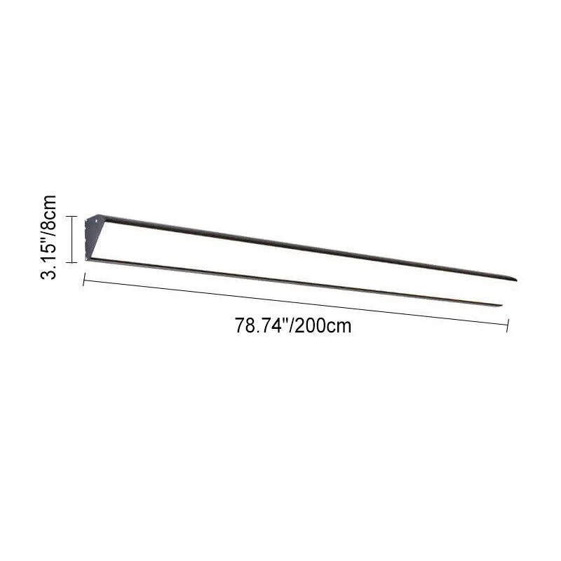 Modern Outdoor Long Bar Aluminum Acrylic Waterproof LED Wall Sconce Lamp Cuvalon