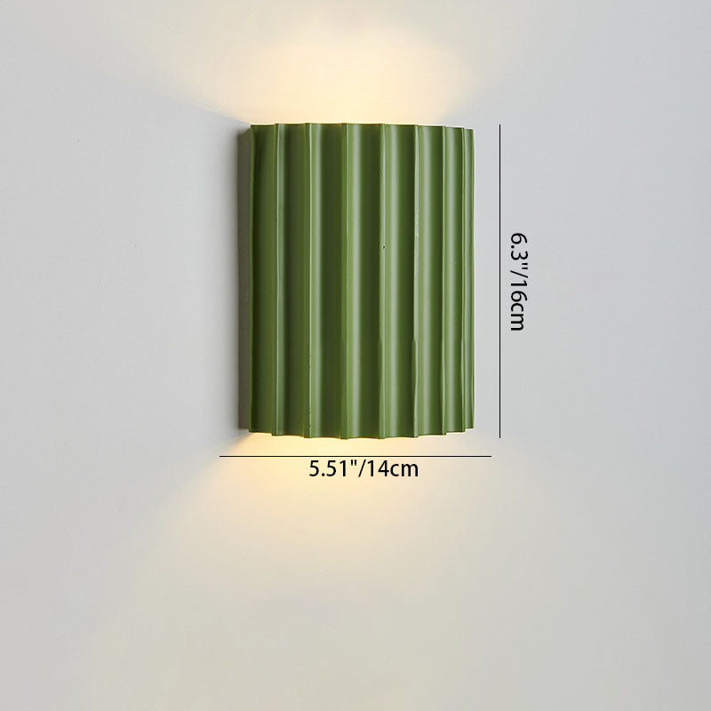 Contemporary Nordic Resin Tiles 2-Light Wall Sconce Lamp For Bedroom Cuvalon