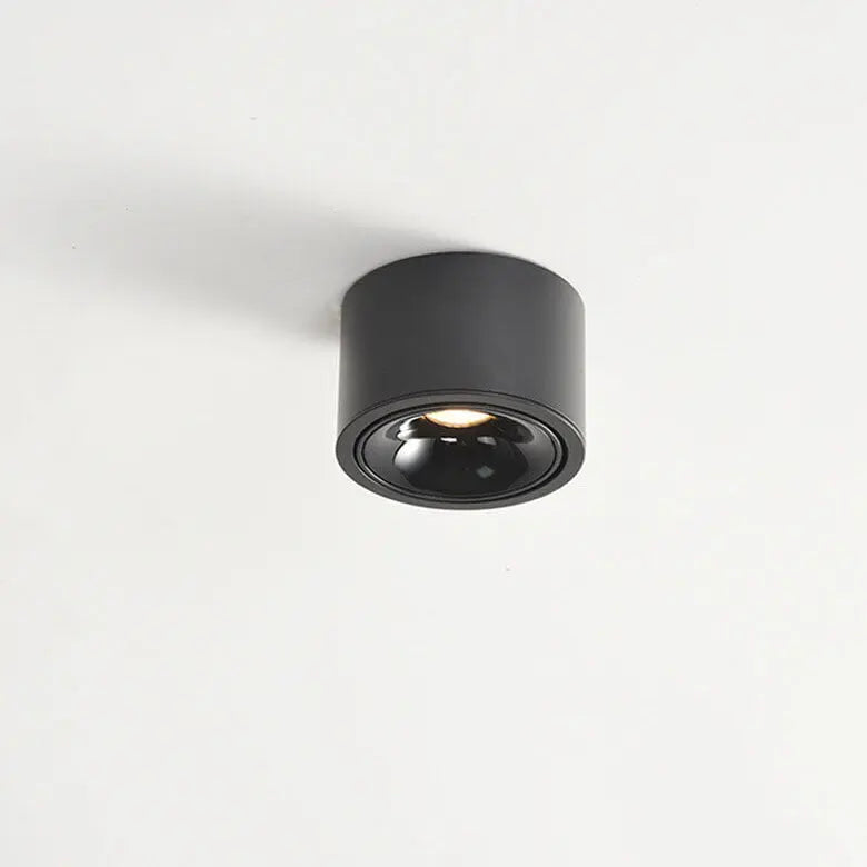 Modern Minimalist Round Spotlight Adjustable LED Flush Mount Ceiling Light Cuvalon