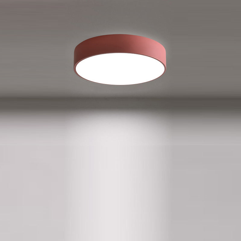 Modern Minimalist Round Iron Acrylic LED Flush Mount Ceiling Light For Living Room Cuvalon