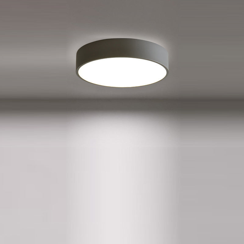 Modern Minimalist Round Iron Acrylic LED Flush Mount Ceiling Light For Living Room Cuvalon