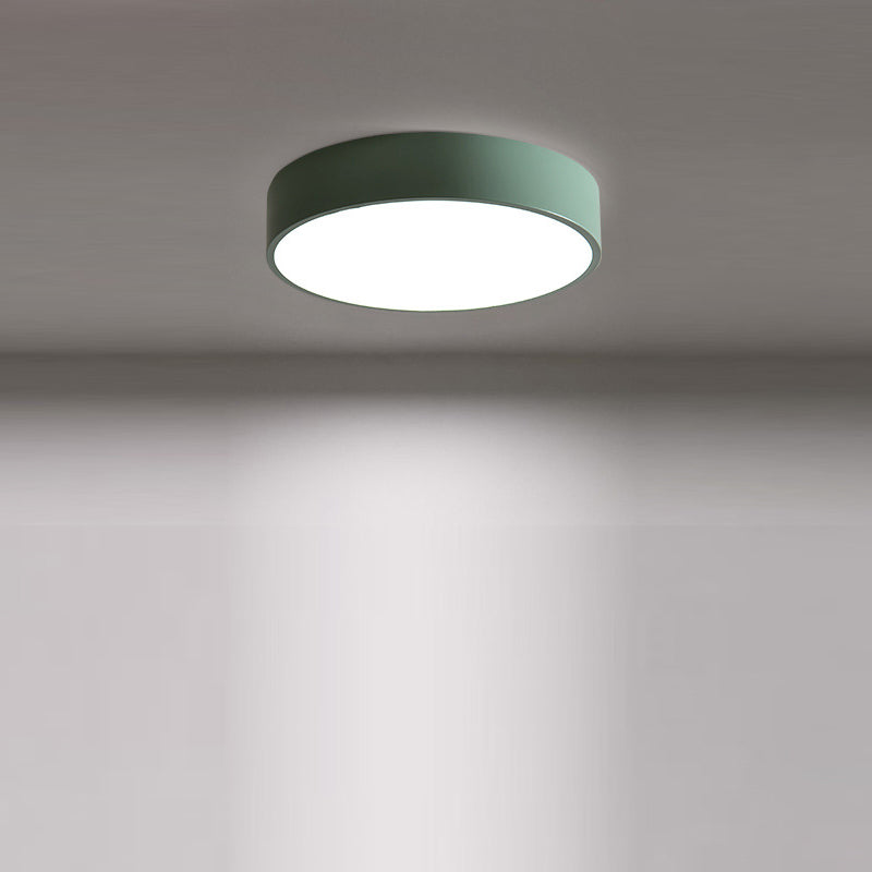 Modern Minimalist Round Iron Acrylic LED Flush Mount Ceiling Light For Living Room Cuvalon