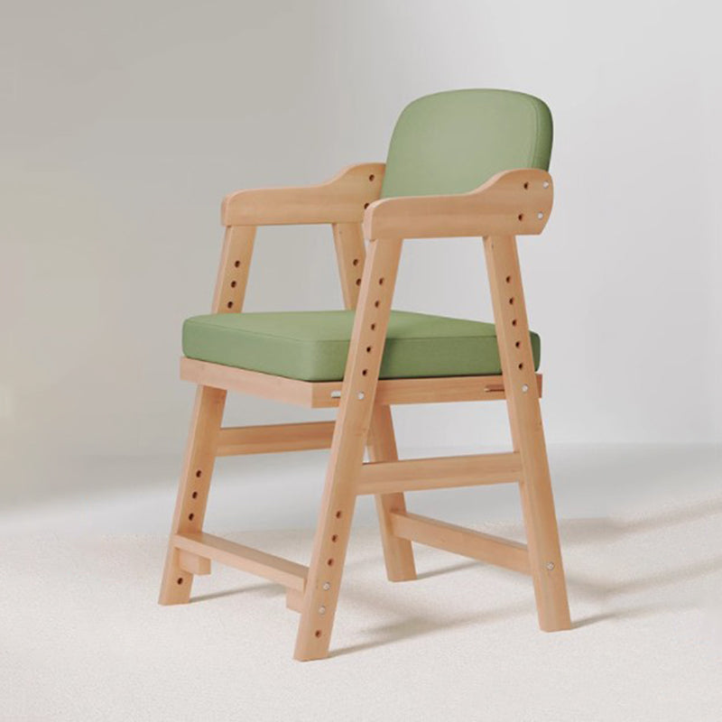 Modern Minimalist Adjustable Solid Pine Wood Cotton Linen Foam Sponge Kids Chair For Bedroom Cuvalon