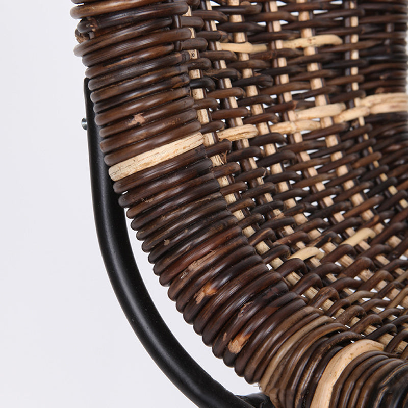 Farmhouse Rattan Bar Stool - Easy-Maneuver Rattan Cool Seating Bar Dining Stool For Dining Room & Kitchen Cuvalon