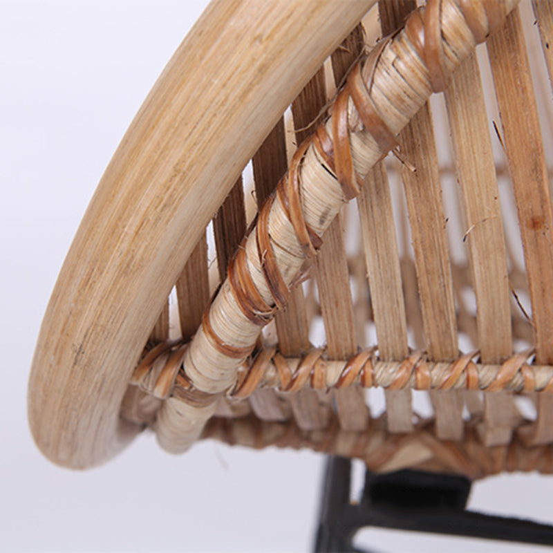 Durable Rattan & Iron Frame Armchair - Lightweight Versatile Chair For Garden Cuvalon