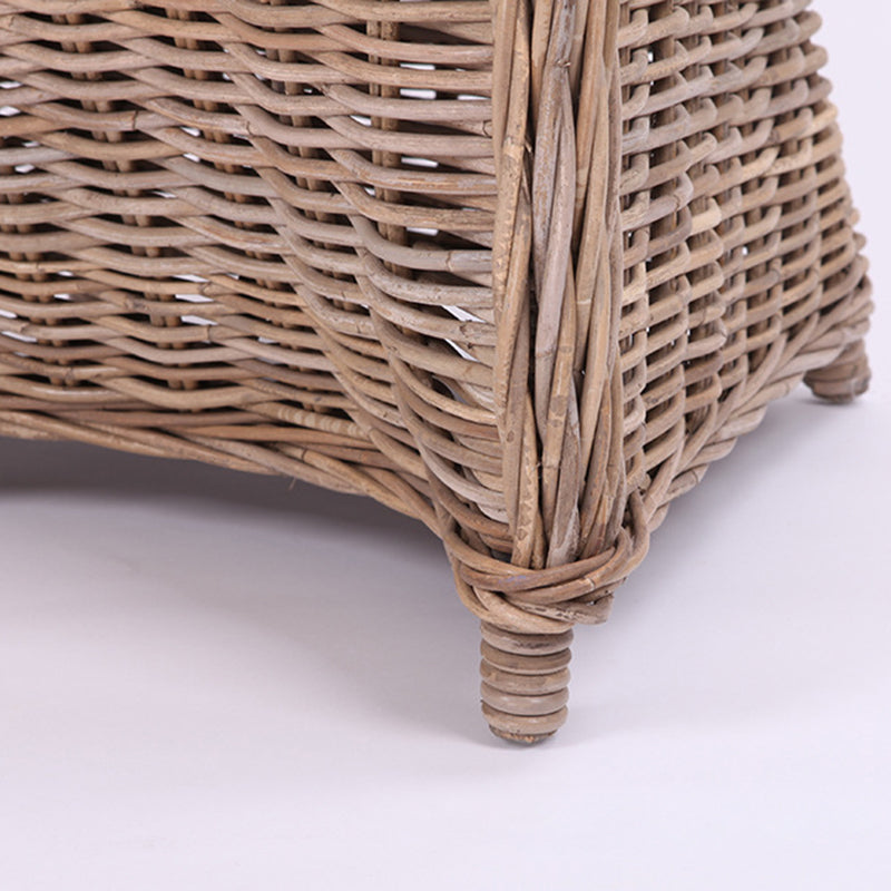 Premium Rattan Weaving Chair - Whimsical Curves Hand-Woven Bohemian Dining Chair For Dining Room & Garden Cuvalon