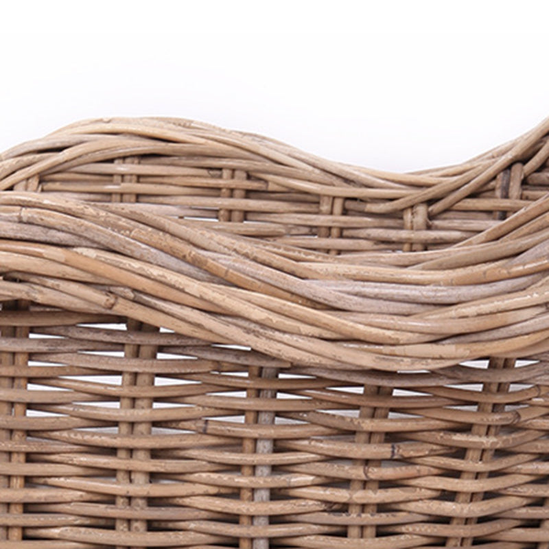 Premium Rattan Weaving Chair - Whimsical Curves Hand-Woven Bohemian Dining Chair For Dining Room & Garden Cuvalon