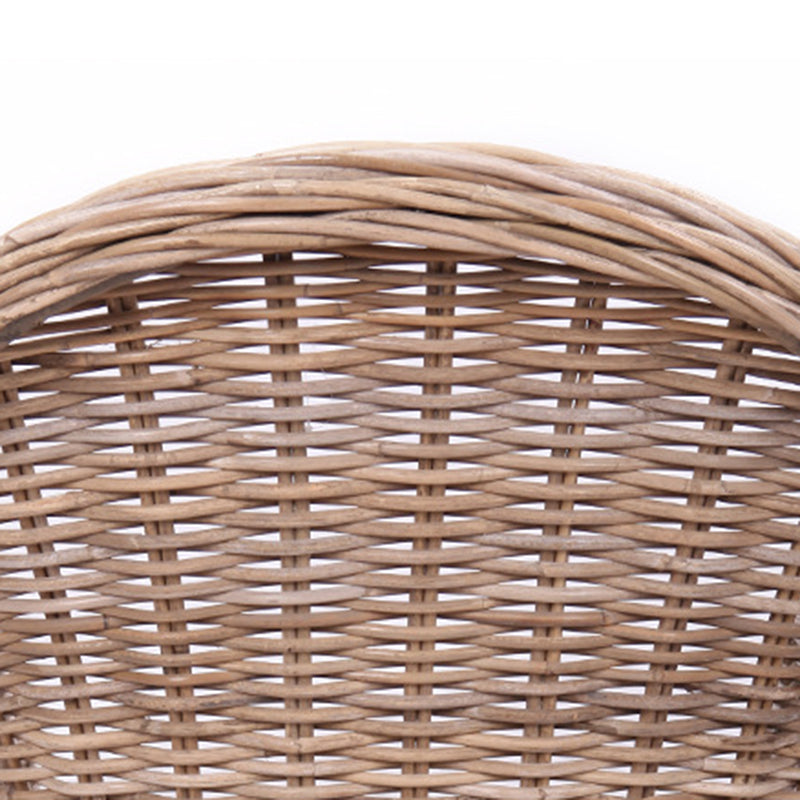 Premium Rattan Weaving Chair - Whimsical Curves Hand-Woven Bohemian Dining Chair For Dining Room & Garden Cuvalon