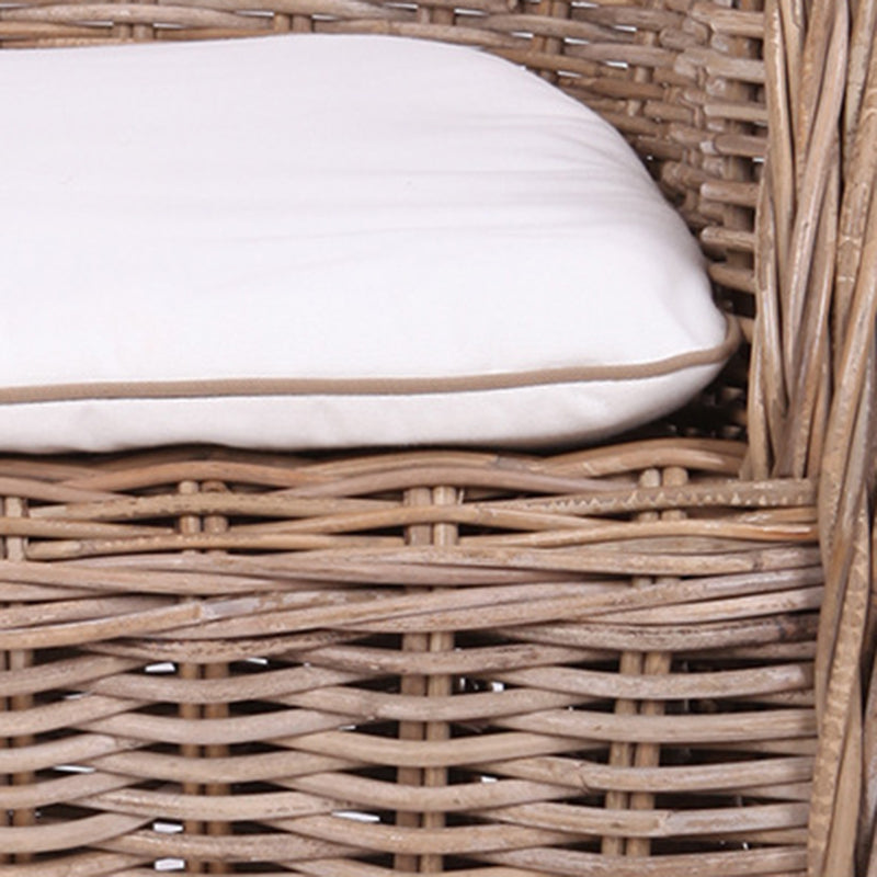 Premium Rattan Weaving Chair - Whimsical Curves Hand-Woven Bohemian Dining Chair For Dining Room & Garden Cuvalon