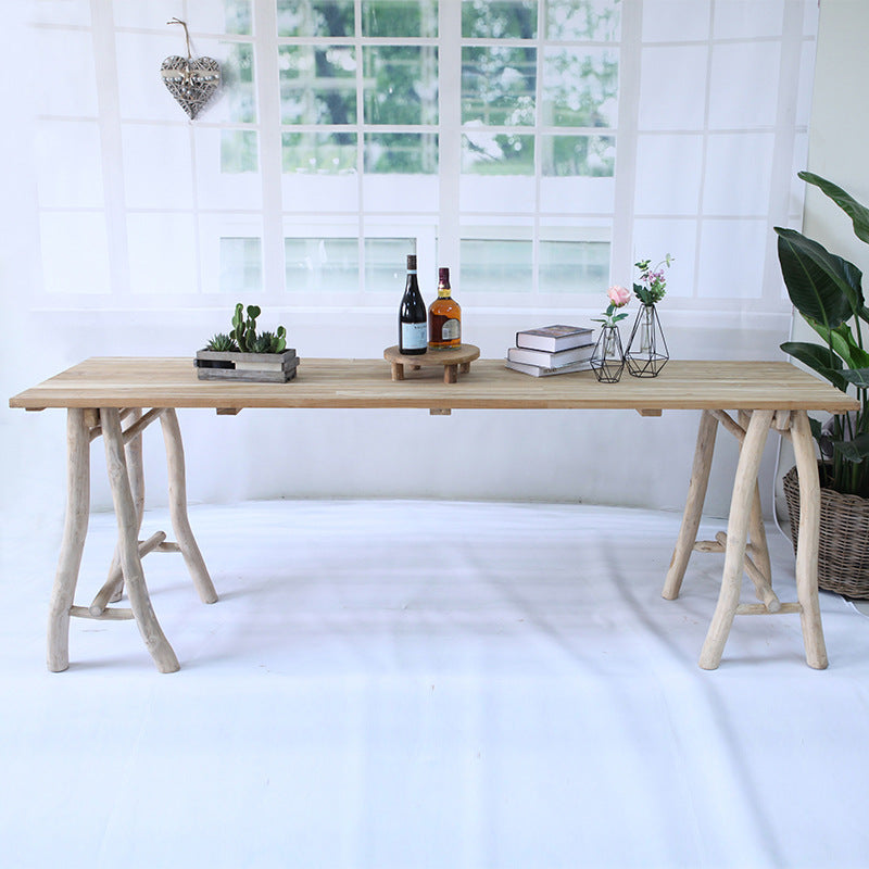 Sleek Teak Dining Table - Termite-Resistant & Long-Lasting Table For Garden Cuvalon
