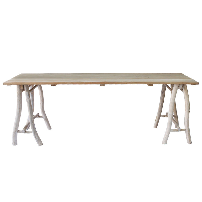 Sleek Teak Dining Table - Termite-Resistant & Long-Lasting Table For Garden Cuvalon