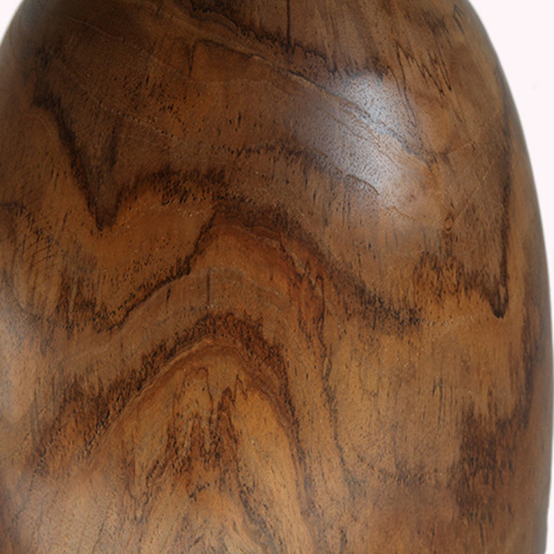 Traditional Bowl Shaped Top Coffee Table - Teak Wood Sculptural End Table For Living Room Cuvalon