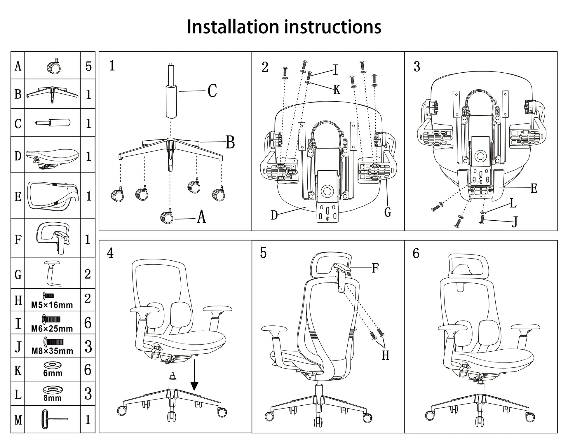 Modern Minimalist Ergonomic High-Back Office Chair - Adjustable Headrest & Lumbar Support Breathable Mesh Desk Chair For Home Office Cuvalon