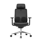 Modern Minimalist Ergonomic High-Back Office Chair - Adjustable Headrest & Lumbar Support Breathable Mesh Desk Chair For Home Office Cuvalon