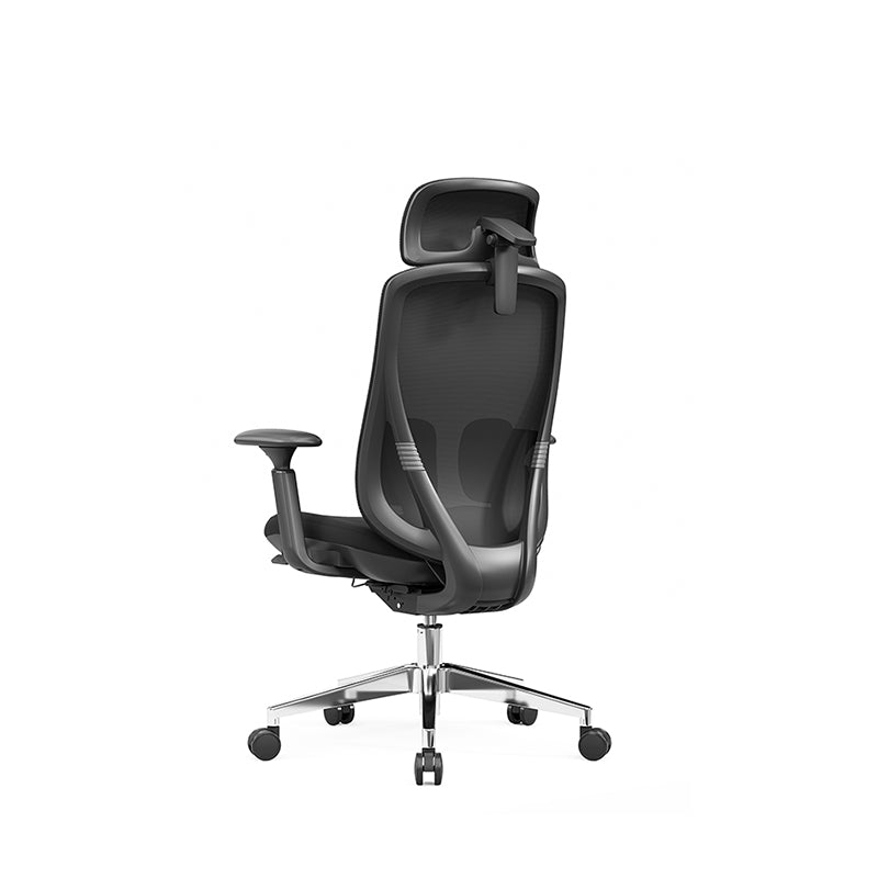 Modern Minimalist Ergonomic High-Back Office Chair - Adjustable Headrest & Lumbar Support Breathable Mesh Desk Chair For Home Office Cuvalon
