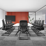 Saddle-Base Office Chair - 4D Adjustable Armrests & Adaptive Lumbar Support Mesh Conference Desk Chair For Home Office Cuvalon