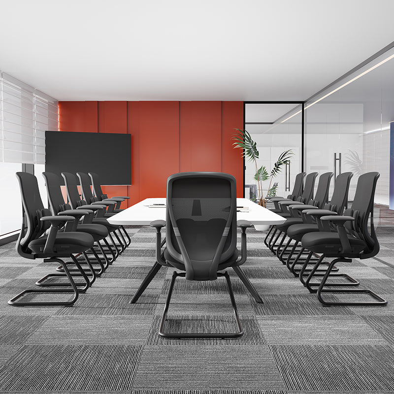 Saddle-Base Office Chair - 4D Adjustable Armrests & Adaptive Lumbar Support Mesh Conference Desk Chair For Home Office Cuvalon