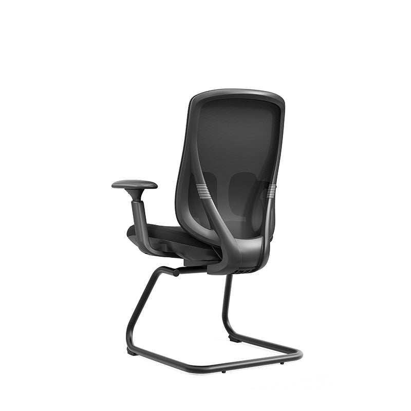 Saddle-Base Office Chair - 4D Adjustable Armrests & Adaptive Lumbar Support Mesh Conference Desk Chair For Home Office Cuvalon