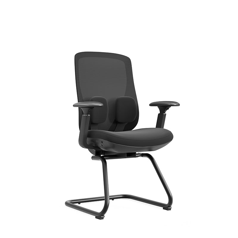 Saddle-Base Office Chair - 4D Adjustable Armrests & Adaptive Lumbar Support Mesh Conference Desk Chair For Home Office Cuvalon