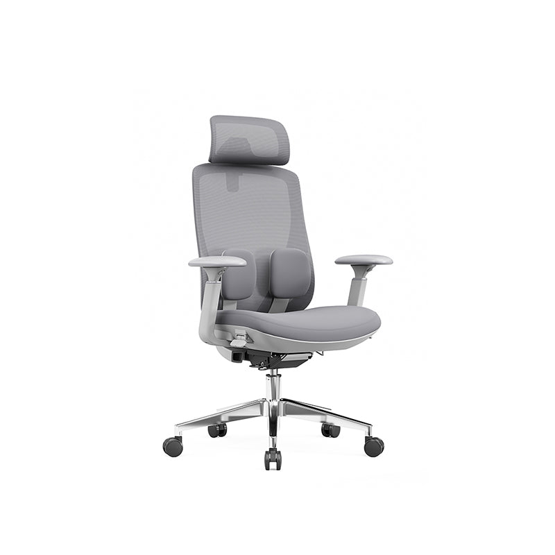 Modern Ergonomic High-Back Executive Chair - 4D Tri-Joint Headrest & Adaptive Lumbar Support Mesh Office Chair For Home Office Cuvalon