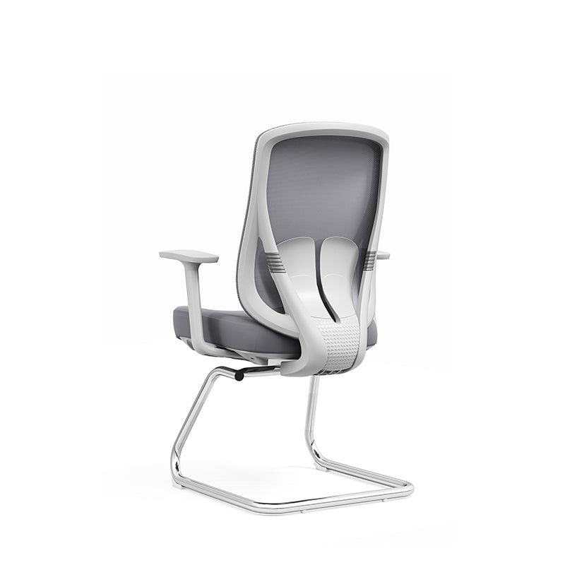 Modern Minimalist Mesh Bow Office Chair - Ergonomic Lumbar Support High-Resilience Sponge Cushion Desk Chair For Home Office Cuvalon