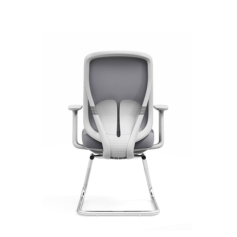 Modern Minimalist Mesh Bow Office Chair - Ergonomic Lumbar Support High-Resilience Sponge Cushion Desk Chair For Home Office Cuvalon