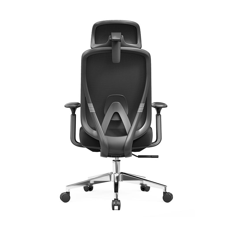 Modern Minimalist High-Back Mesh Executive Desk Chair - 4D Adjustable Headrest & Lumbar Support Silent Caster Ergonomic Office Chair For Home Office Cuvalon
