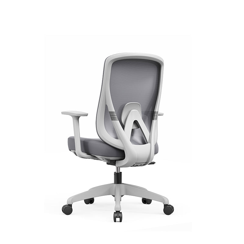 Modern Minimalist Mid-Back Mesh Executive Chair - Tilt Adjustment Silent Casters Desk Chair For Home Office Cuvalon