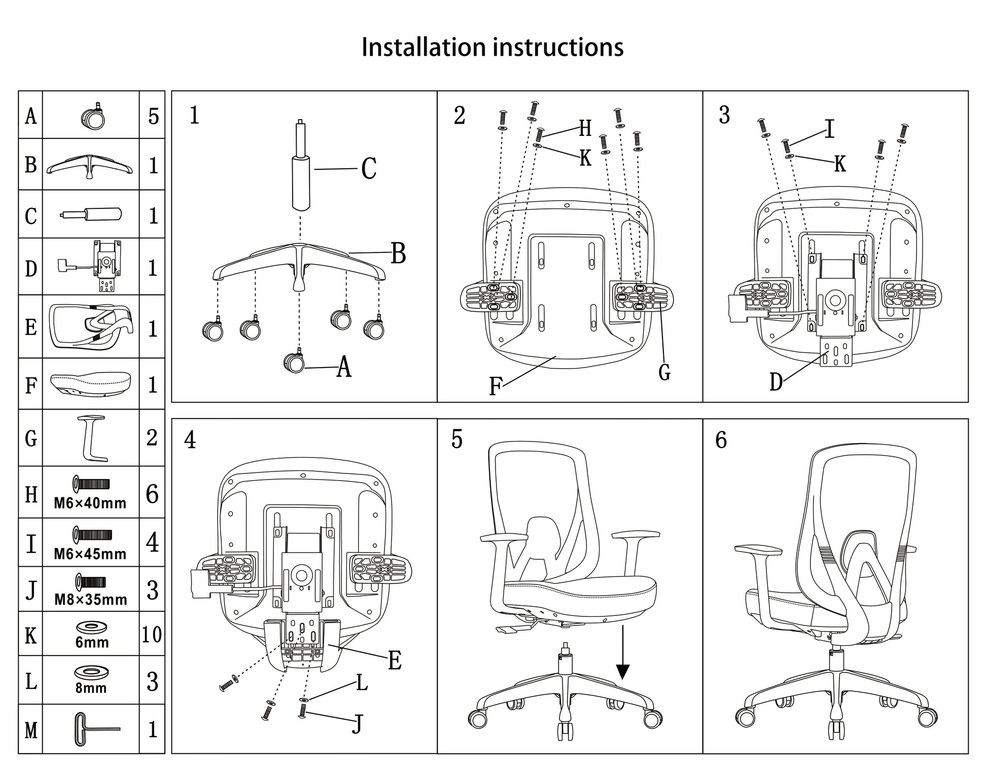 Modern Minimalist Mid-Back Mesh Executive Chair - Tilt Adjustment Silent Casters Desk Chair For Home Office Cuvalon