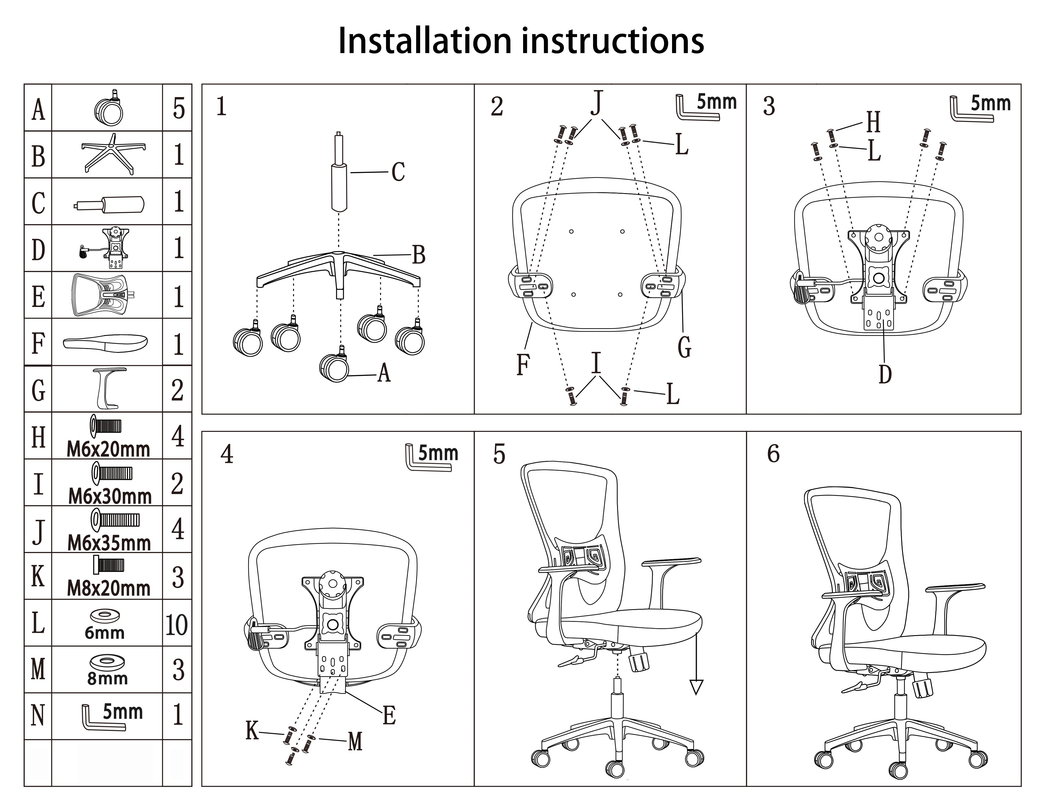 Modern Minimalist Mid-Back Mesh Office Chair - Ergonomic Lumbar Support Breathable Backrest Desk Chair For Home Office Cuvalon
