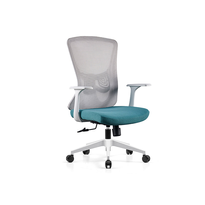 Modern Minimalist Mid-Back Mesh Office Chair - Ergonomic Lumbar Support Breathable Backrest Desk Chair For Home Office Cuvalon