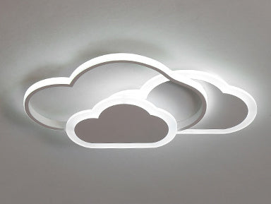 Cartoon Creative Cloud LED Flush Mount Ceiling Light Cuvalon