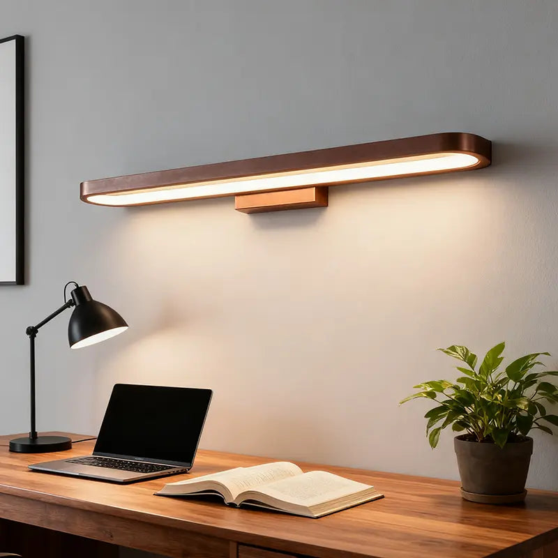European Minimalist Circular Aluminum Vanity Light LED Mirror Front Wall Sconce Lamp Cuvalon