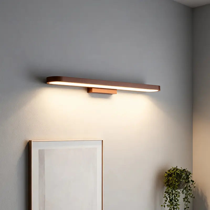 European Minimalist Circular Aluminum Vanity Light LED Mirror Front Wall Sconce Lamp Cuvalon