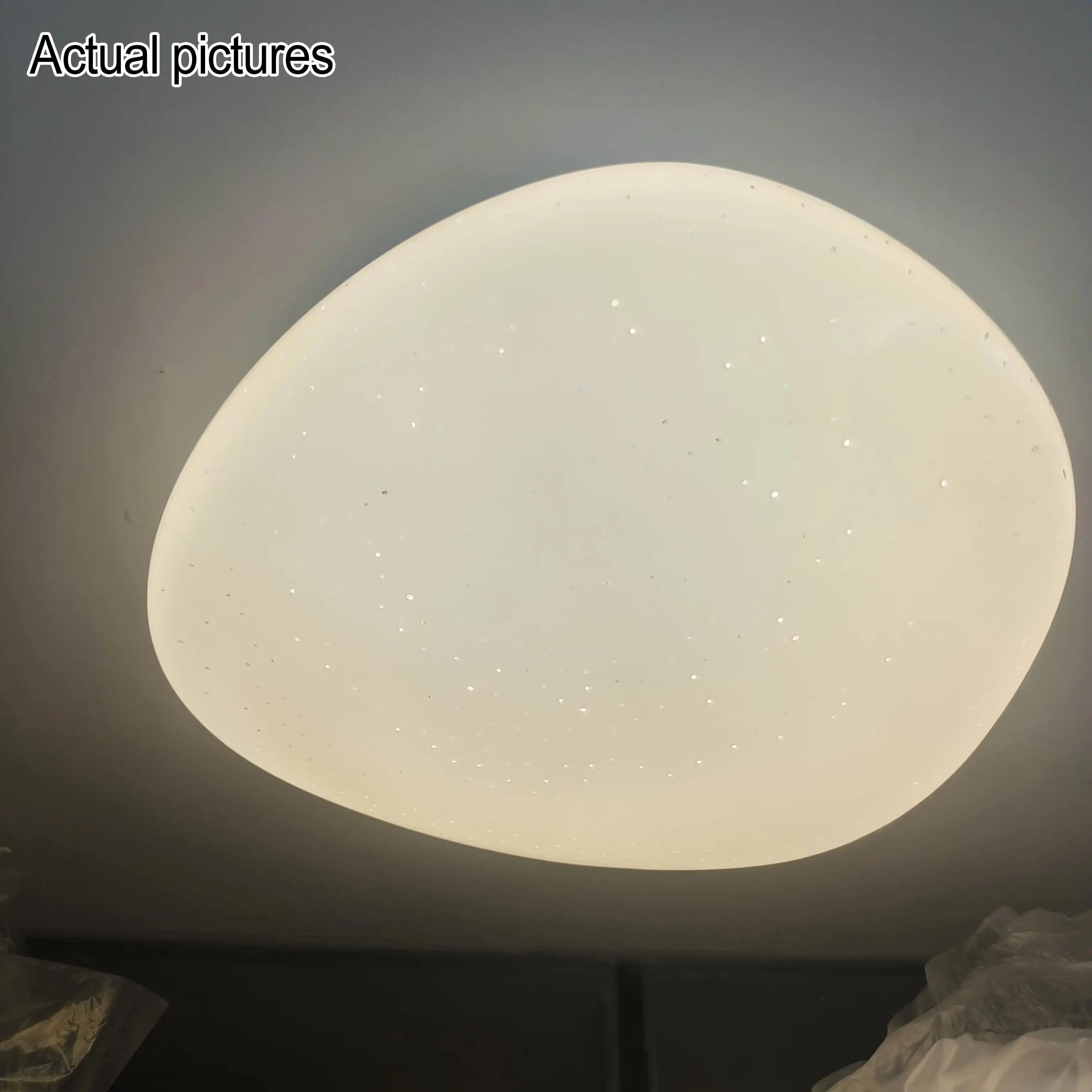 Modern Pebble Stone Star Effect LED Flush Mount Ceiling Light Cuvalon