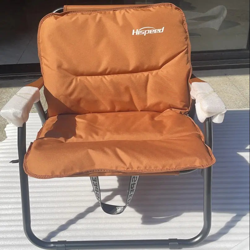Modern Minimalist Rectangle Outdoor Aluminum Alloy Oxford Fabric Cotton Foldable Detachable Camping Chair Backrest Armrest For Garden Cuvalon