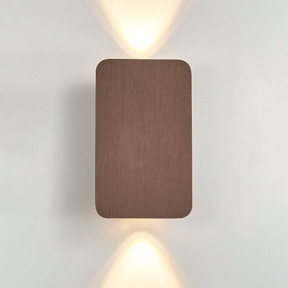 Nordic Minimalist Aluminum Rectangular Flat Panel 2-Light LED Wall Sconce Lamp (Copy) Cuvalon