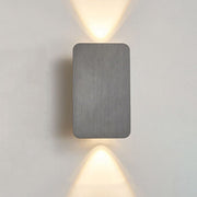 Nordic Minimalist Aluminum Rectangular Flat Panel 2-Light LED Wall Sconce Lamp (Copy) Cuvalon