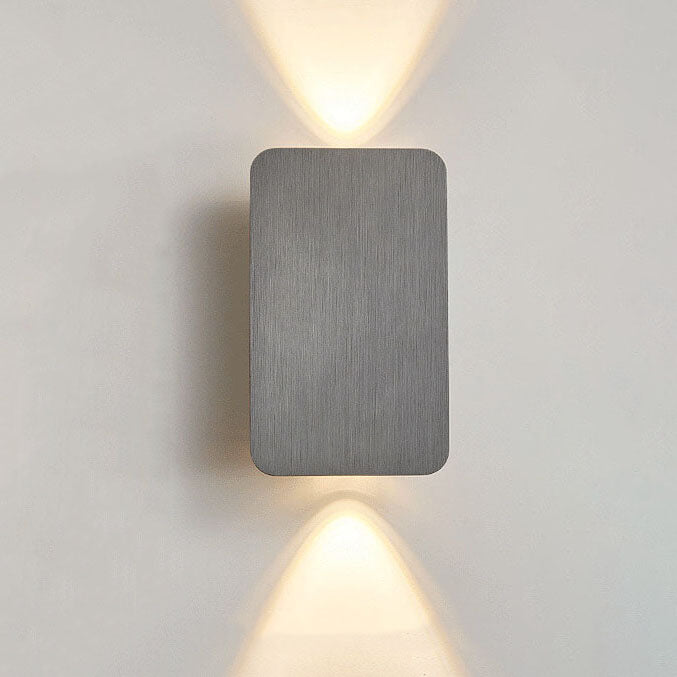 Nordic Minimalist Aluminum Rectangular Flat Panel 2-Light LED Wall Sconce Lamp (Copy) Cuvalon