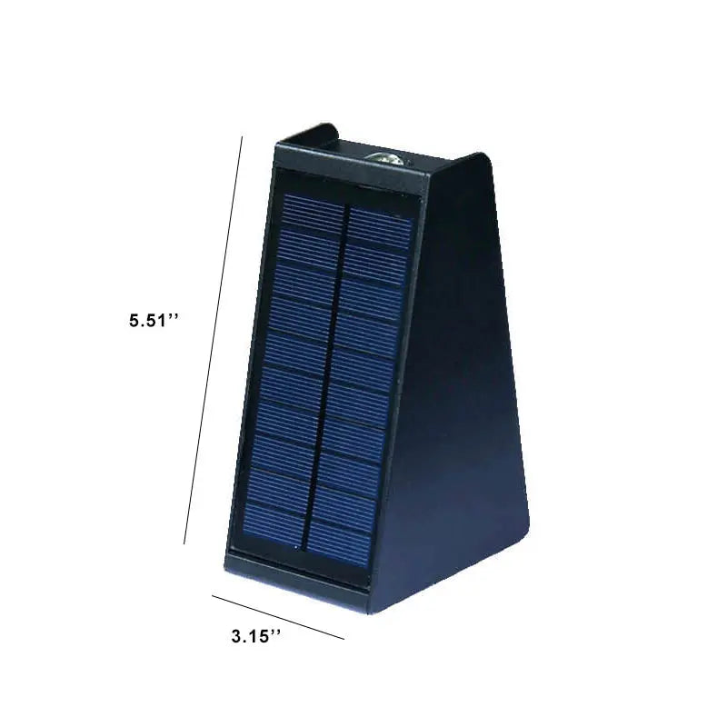 Simple Solar Trapezoid Outdoor Waterproof Up and Down Lights LED Wall Sconce Lamp Cuvalon